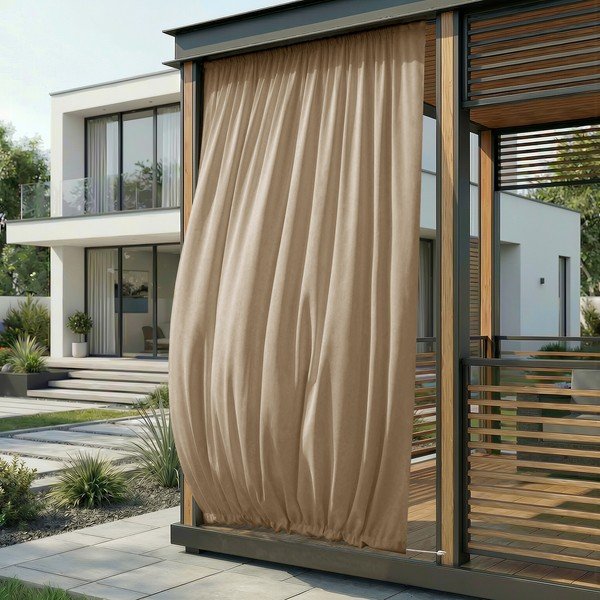 Beež hämardus-/õuekardin Calisto - Filumi-image-2