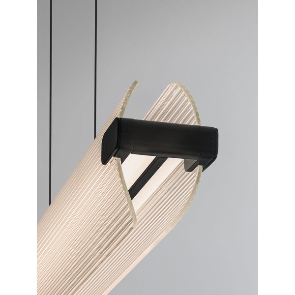 Mattmust klaasist hämardatav LED-rippvalgusti Emery - Nova Luce-image-2