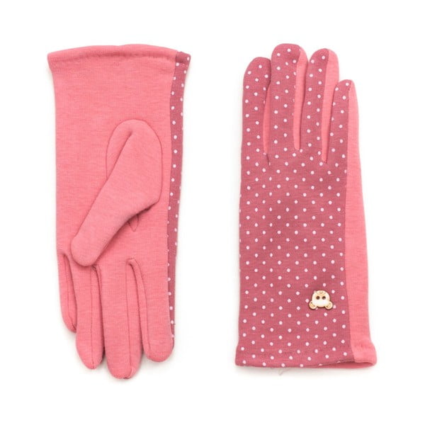 Růžové dámské rukavice Art of Polo Lana