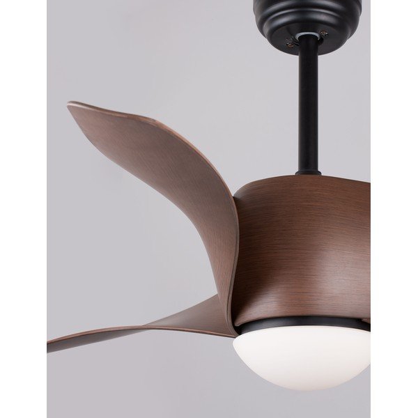Matt must/tume naturaalne metall LED-laevalgusti klaasist varjuga Breeze - Nova Luce-image-1