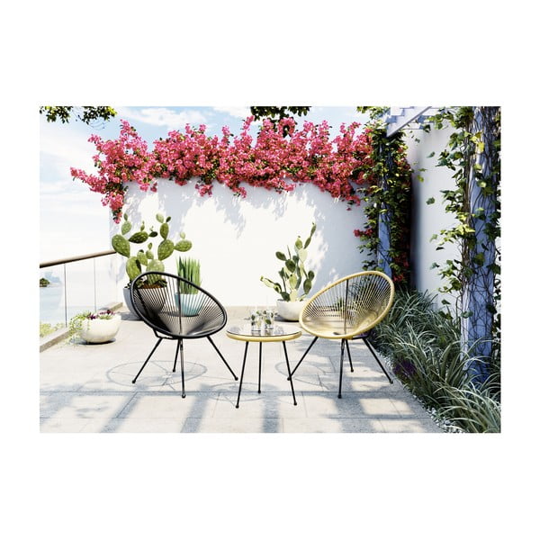 Kokkupandav laud Nature, ø 50 cm Acapulco - Kare Design-image-3