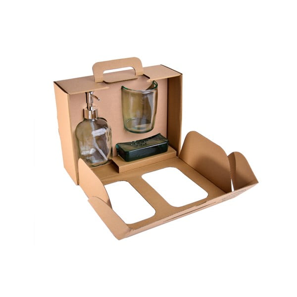 Klaasist vannitoatarvikute komplekt Bubbles - Ego Dekor-image-4