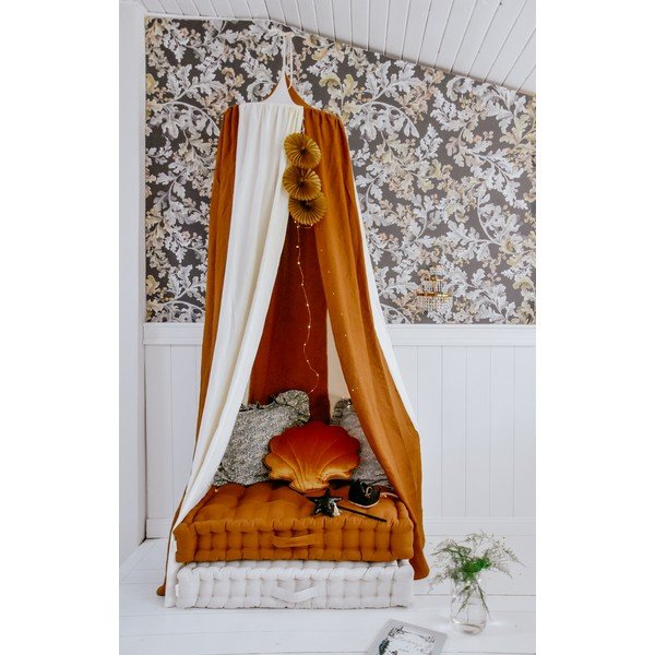 Valge-oranž linane varikatus Caramel Circus - Moi Mili-image-2