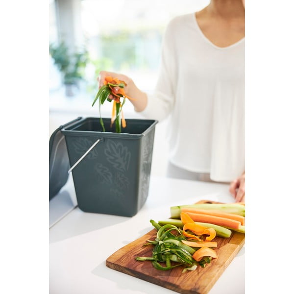 Tumeroheline kompostitav jäätmekonteiner 7 l Greenlije - Rotho-image-4