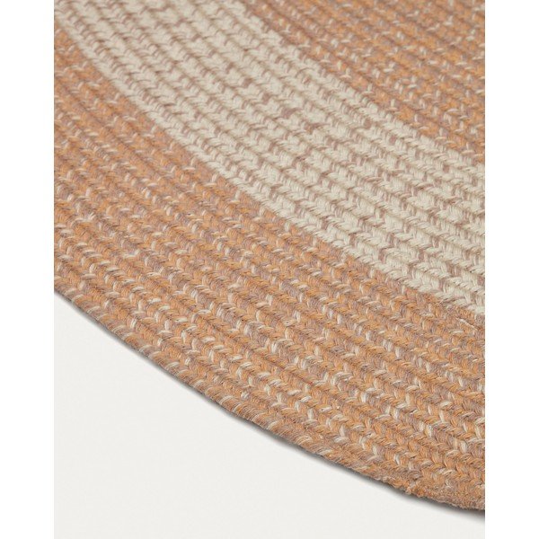 Virsikuvärvi sise- ja välistingimustes kasutatav taaskasutatud kiududest vaip 160x230 cm Leeith - Kave Home-image-4