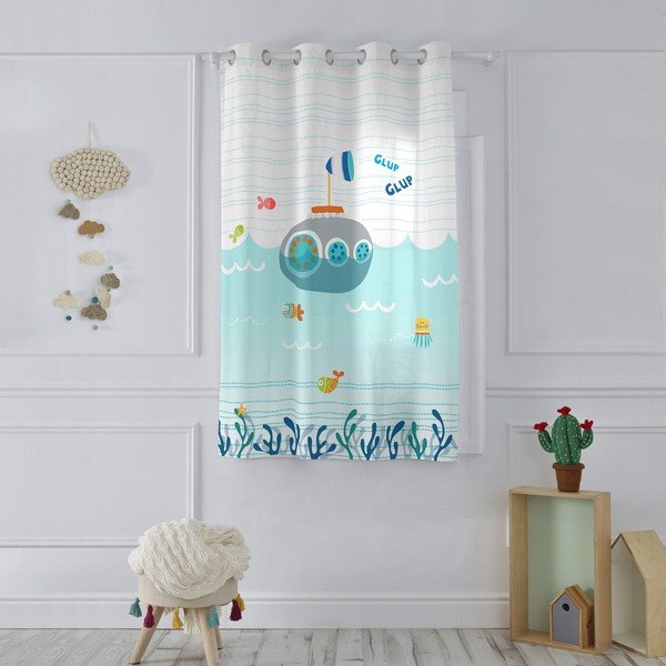 Laste puuvillane kardin , 135 x 180 cm Sea Life - Moshi Moshi-image-1