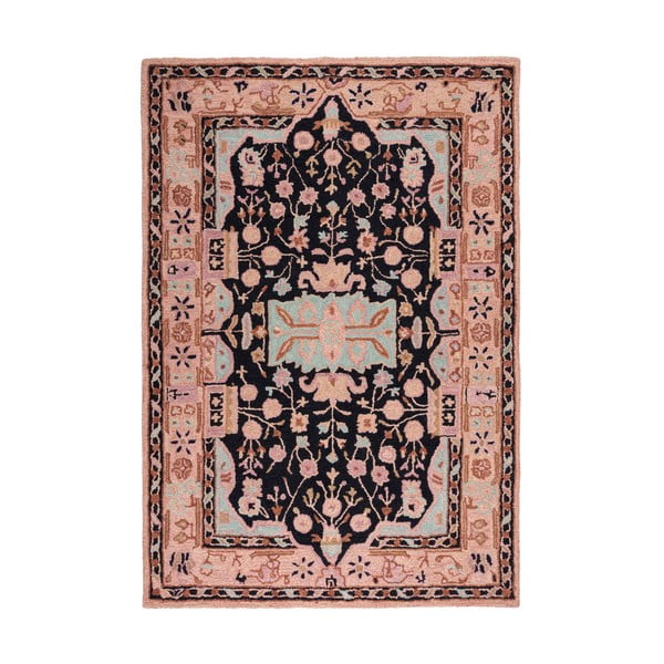 Roosa käsitsi kootud villane vaip 200x290 cm Blossom Traditional - Flair Rugs