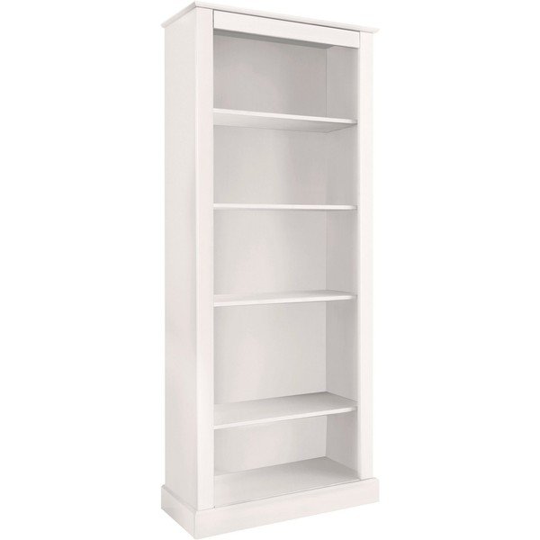 Valge männipuidust raamaturiiul 181x31 cm Mille - Støraa-image-2