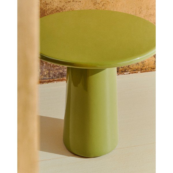 Betoonist ümmargune aia diivanilaud ø 65 cm Albanella - Kave Home-image-3