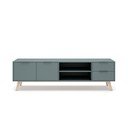 Hallikasroheline TV-alus 180x53x40 cm Pisco – Marckeric