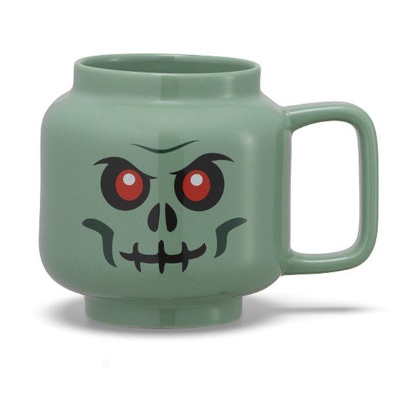Roheline keraamiline laste latte kruus, 255 ml Skeleton – LEGO®