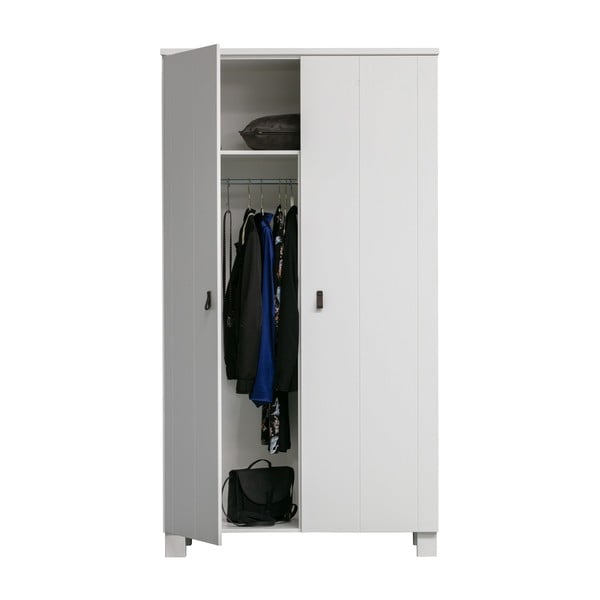 Valge männi riidekapp 111x202 cm Sidemed - WOOOD-image-3