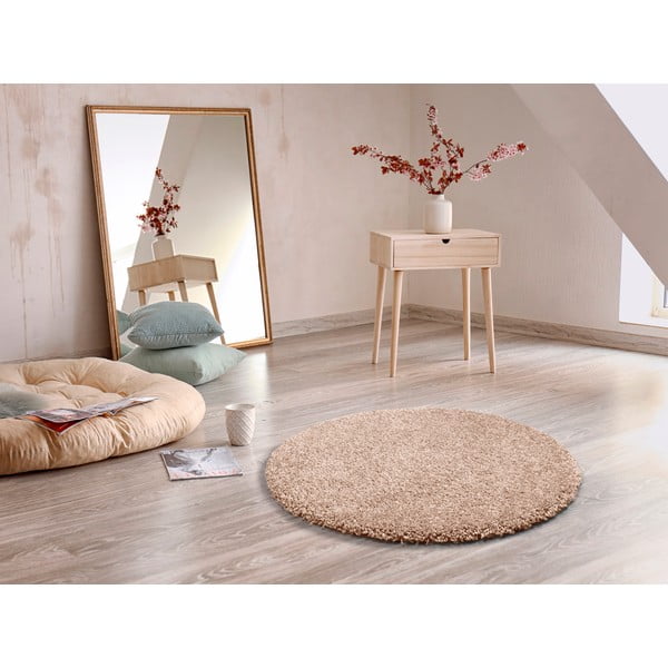 Helepruun vaip Aqua Liso, ø 80 cm - Universal-image-1