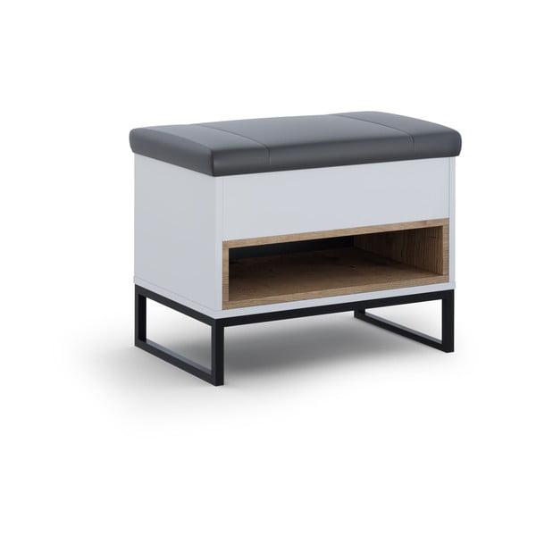 Valge jalatsiriiul koos pingiga Olis - Cosmopolitan Design-image-1