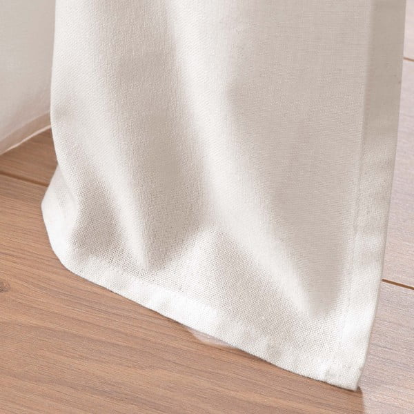 Valge-beež puuvillaseguga kardin 140x240 cm Altea - douceur d'intérieur-image-4