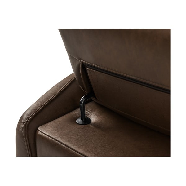 Tumepruun nahkdiivan 103 cm Hubble - Windsor & Co Sofas-image-1