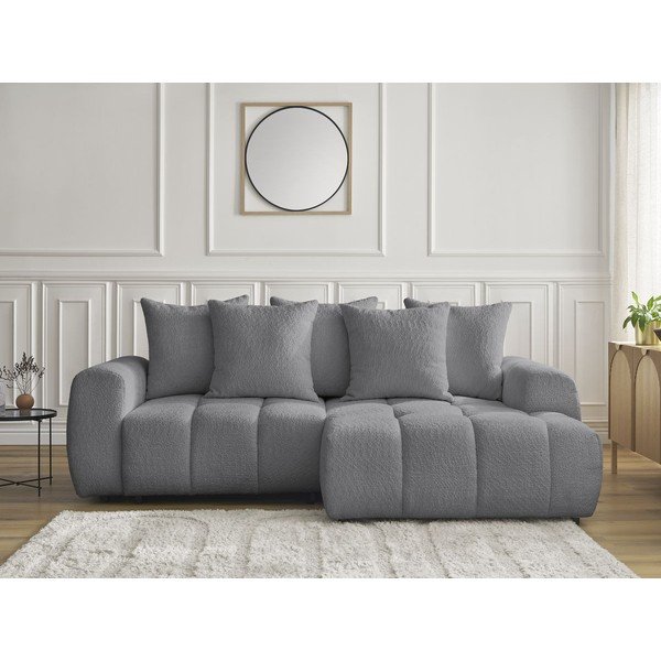 Hall bukleekangast panipaigaga nurgadiivanvoodi (parem nurk) Roxelane - Bobochic Paris-image-1