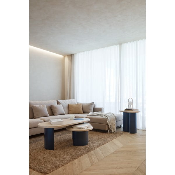 Must-naturaalne kohvilaud 120x50 cm Nori - Teulat-image-1