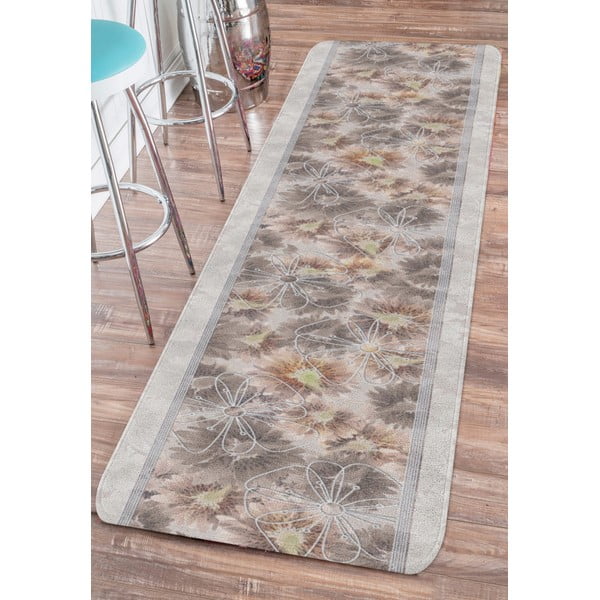 Beež pestav koridorivaip 58x140 cm Blooming - Oyo Concept-image-1