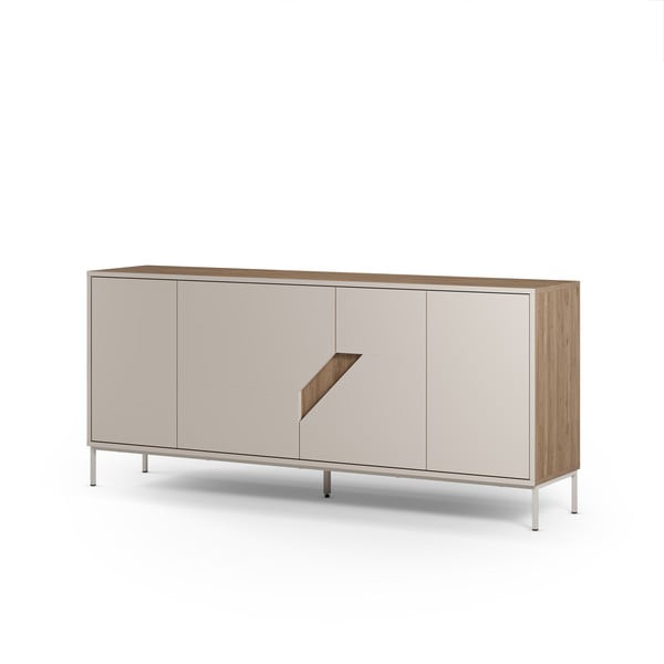 Kreem tammespoonist kummut 180x80x40 cm Lilou - Marckeric-image-3