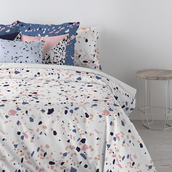 Puuvillane tekipadi , 140 x 200 cm Terrazzo - Blanc-image-3