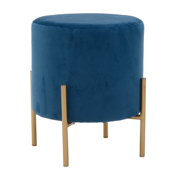 Modrá stolička se sametovým potahem InArt Metallic