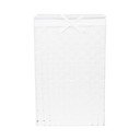 Valge pesukorv kaanega Pesukorv Linen, kõrgus 60 cm - Compactor