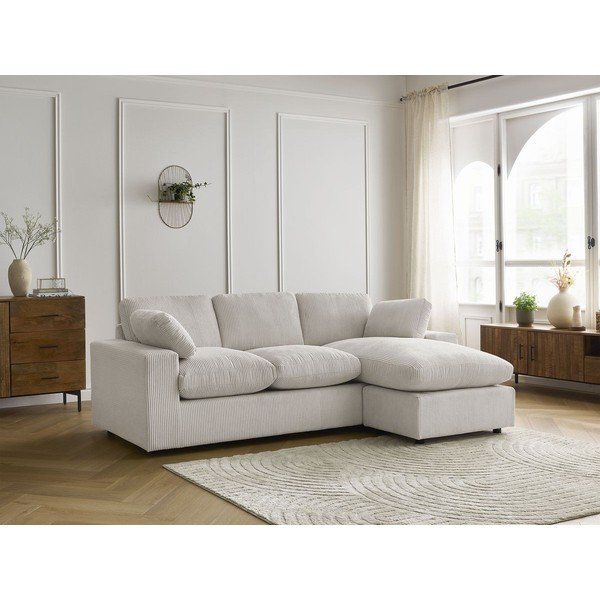 Beež kordvoodi nurgadiivan Belair - Bobochic Paris-image-1