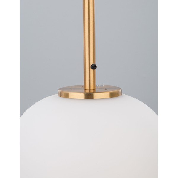 Valge/messingvärvi klaasist ripplamp ø 27 cm Lato - Nova Luce-image-2