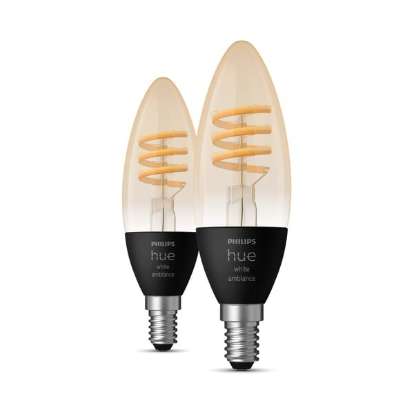 Nutikad hõõgniitpirnid 2 tk komplektis E14, 5W White ambiance - Philips Hue