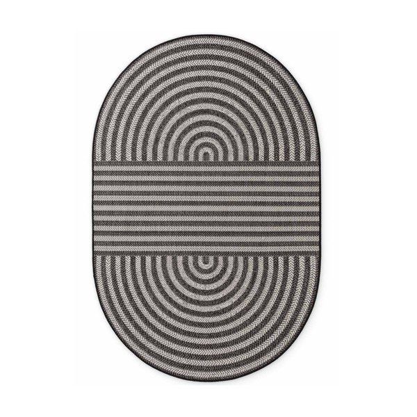 Must/kreemikas sise- ja õuevaip 160x230 cm Haringey Woodfield - Ted Baker