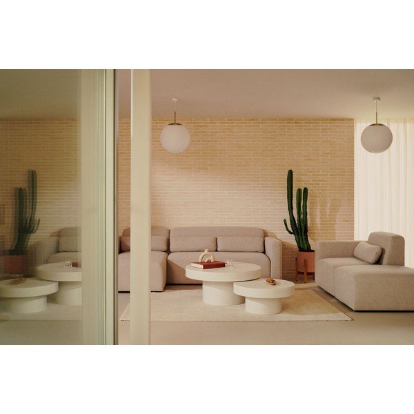 Betoonist ümmargune aia abilaud ø 90 cm Aiguablava - Kave Home-image-3