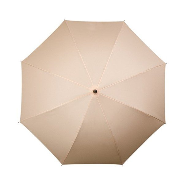 Béžový větruodolný deštník s dřevěným madlem Ambiance Wooden, ⌀ 102 cm-image-1