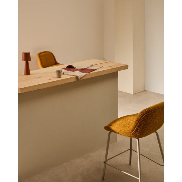 Sinepivärvi baaritool (istme kõrgus 65 cm) Aimin - Kave Home-image-2