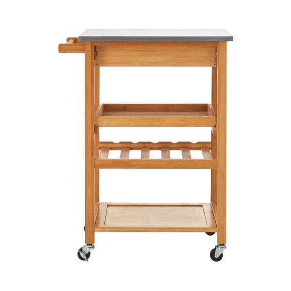 Bambusest serveerimislaud ratastel 41x58 cm Harlow - Premier Housewares-image-4