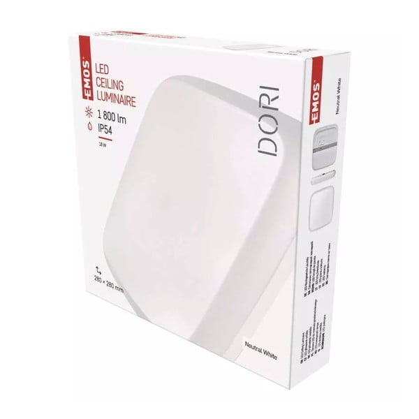 Valge LED laevalgusti 28x28 cm Dori - EMOS-image-1