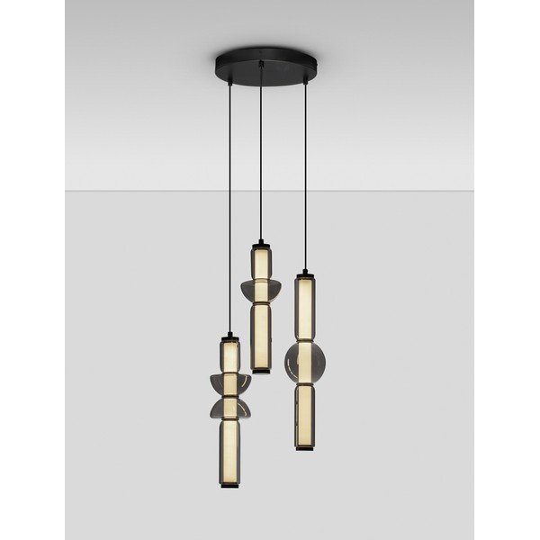 Hallist klaasist hämardatav LED-rippvalgusti ø 38 cm Ulon - Nova Luce-image-4