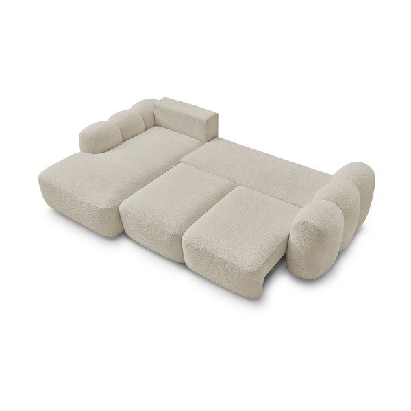 Beež diivanvoodi/panipaigaga nurgadiivan buklee kangast (vasak nurk/diivanvoodiga) Montaigne - Bobochic Paris-image-4