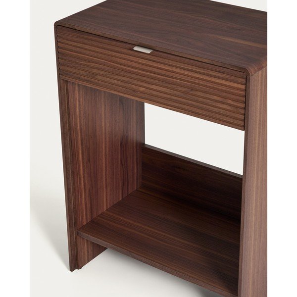 Tumeda naturaalse pähklipuust kummut 60x81x37 cm Norlen - Kave Home-image-3