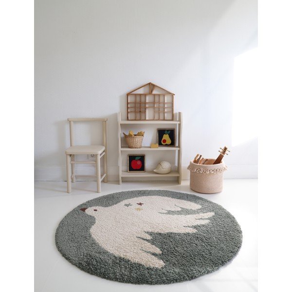 Heleroheline laste vaip ø120 cm Bohemian Bird Aqua - Nattiot-image-3