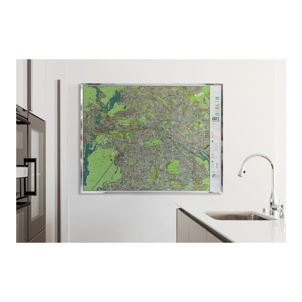 Magnetická mapa Berlína The Future Mapping Company Berlin, 196 x 100 cm-image-1