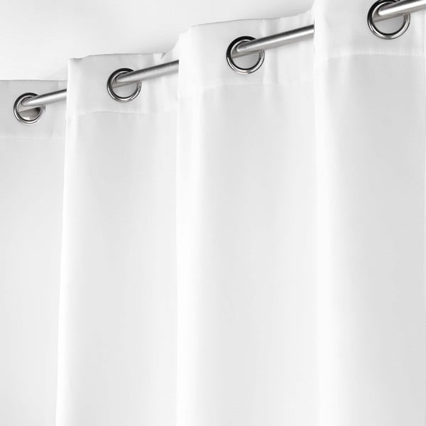 Valge mikrokiududest helikindel kardin 135x260 cm Micropolar - douceur d'intérieur-image-1