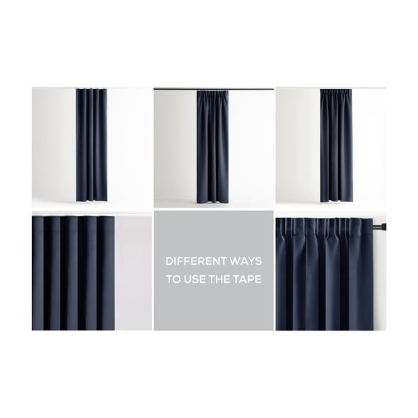 Tumesinine pimendav termokardin 140x270 cm Pleat - Restilo-image-3