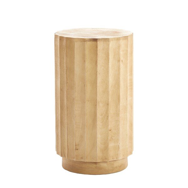 Ümmargune mangopuidust abilaud ø 35 cm Ellena - Light & Living