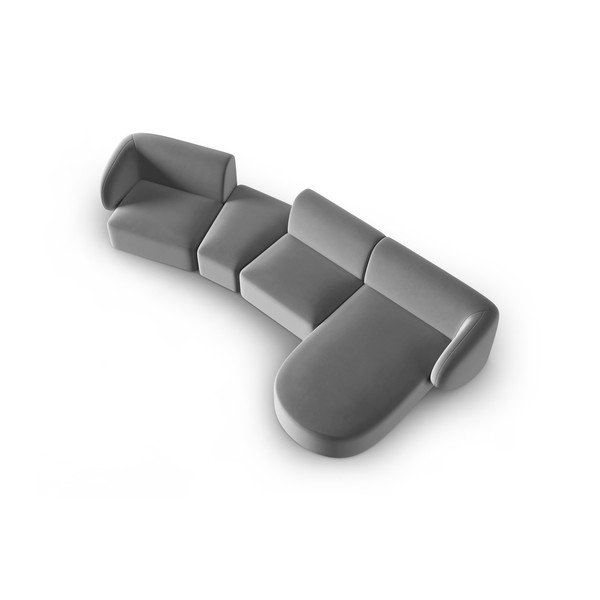 Hall sametist nurgadiivan (parem nurk) Paolo - Milo Casa-image-1