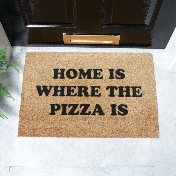 Kookoskiududest matt  40x60cm Home Is Where the Pizza Is - Artsy Doormats-image-2