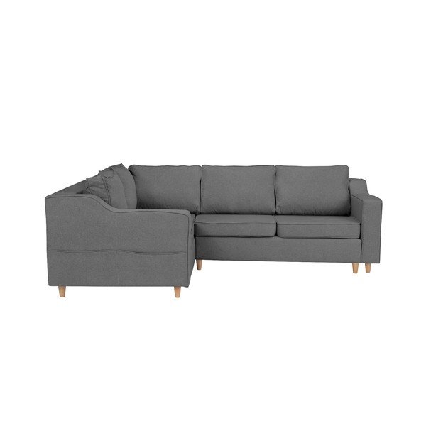 Šedá rozkládací čtyřmístná pohovka Mazzini Sofas Jonquille, levý roh-image-2