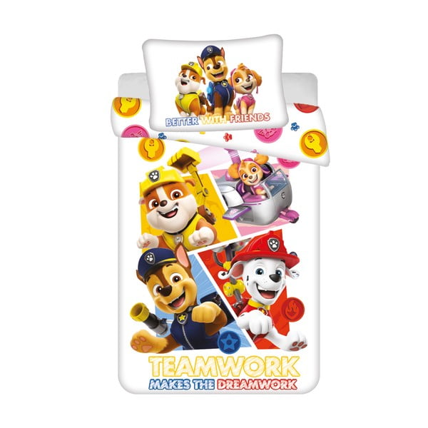 Puuvillane laste voodipesu 100x135 cm Paw Patrol - Jerry Fabrics