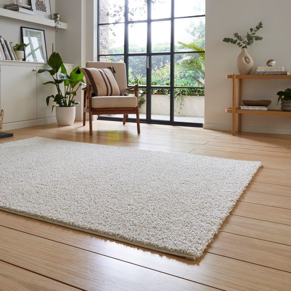 Kreem taaskasutatud kiududest pestav vaip 80x150 cm Bali - Think Rugs-image-2