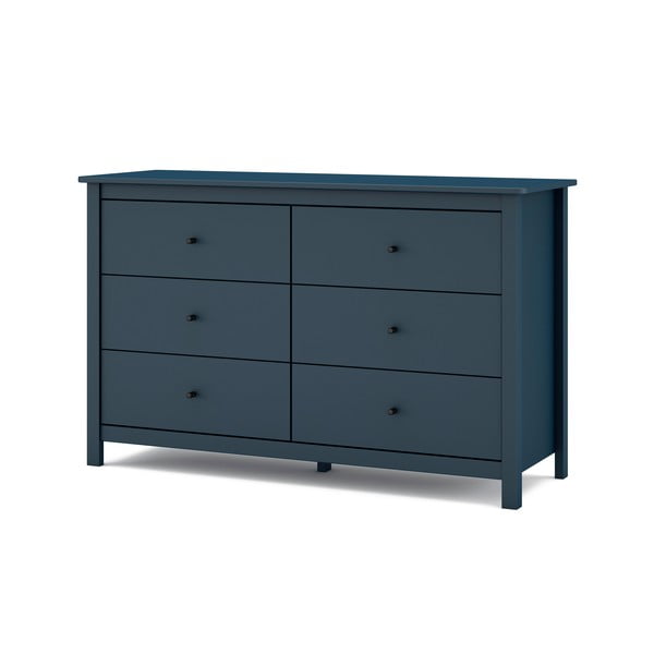 Tumesinine madal kapp männipuidust 130x80 cm Misti - Marckeric-image-2